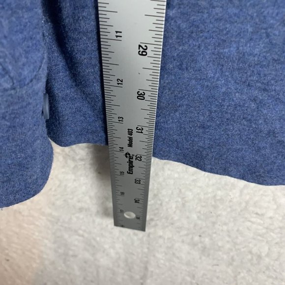 Alpine Design Shirt‎ Mens XL Blue Heather Rayon Wanderful Knit Button-Up 7307 - Picture 5 of 8